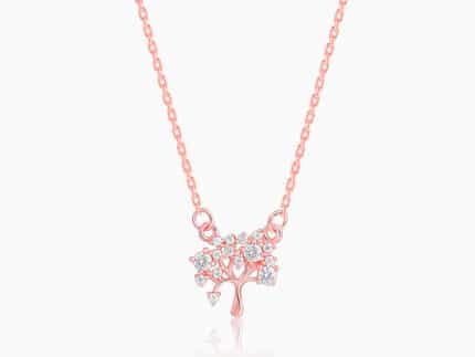Rose Gold Tree of Life Necklace