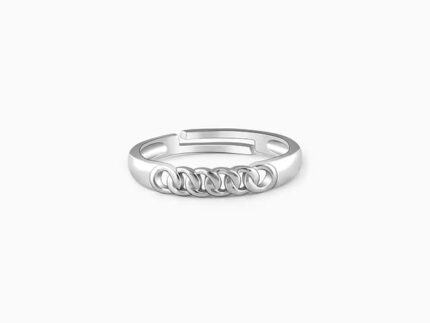 Silver Classic Chain Ring for Him