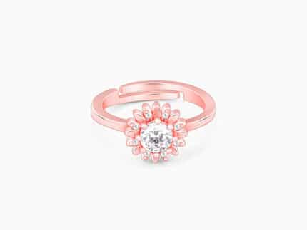 Rose Gold Radiant Sunshine Ring