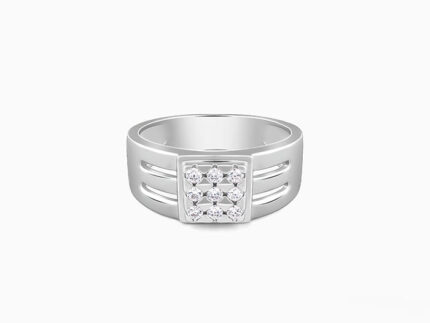 Silver Matrix Ring For Him