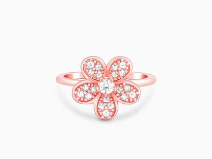 Rose Gold Floret Ring