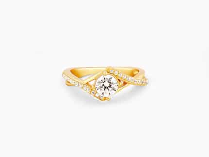 Golden Rhomboid Ring
