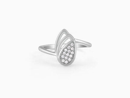 Silver Dancing Petals Ring