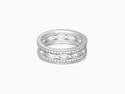 Silver Jali Ring