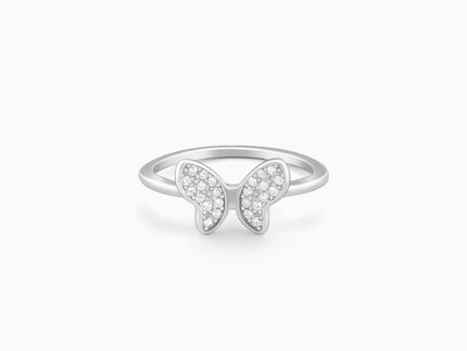 Silver Dione Butterfly Ring