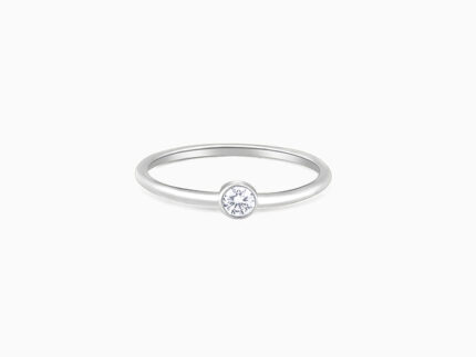 Silver Zircon Queen of Venus Ring