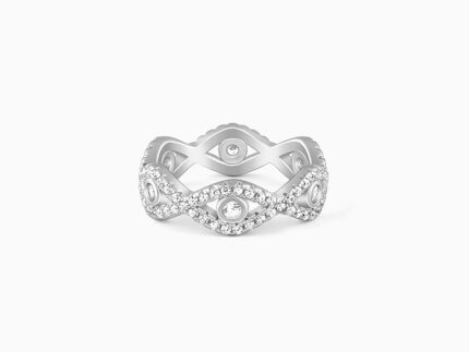 Silver Orbed Ring
