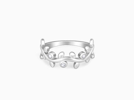 Silver Valley of Vines Ring