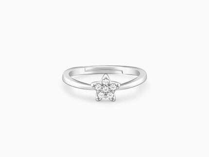 Silver Star Constellation Ring