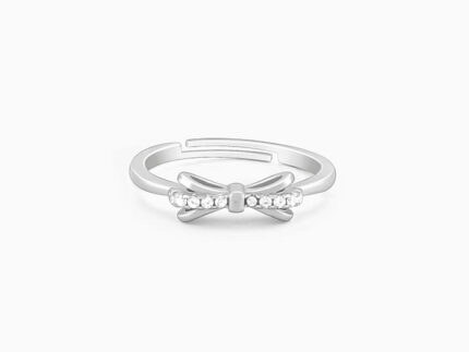 Silver Triple Bow Ring