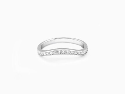 Silver Wave Curve Ring