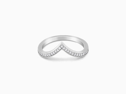 Silver Zirconia Vanki Ring