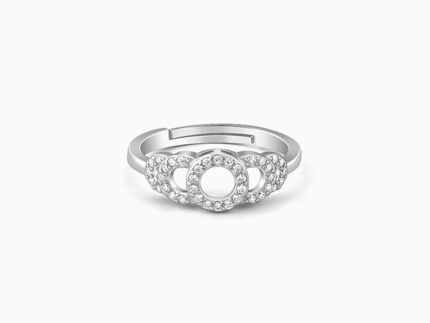 Silver Sparkly Boon Ring