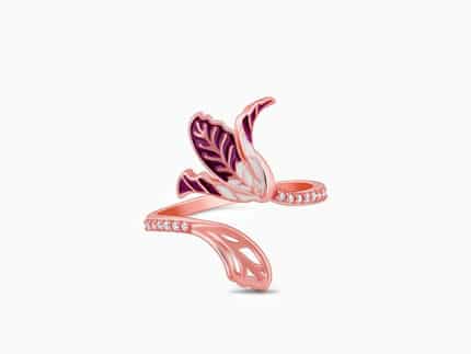 Rose Gold Ebony Ring