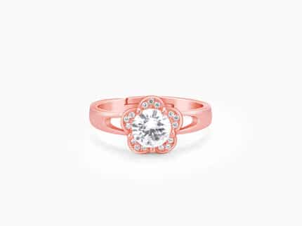 Rose Gold Buttercups Floral Ring