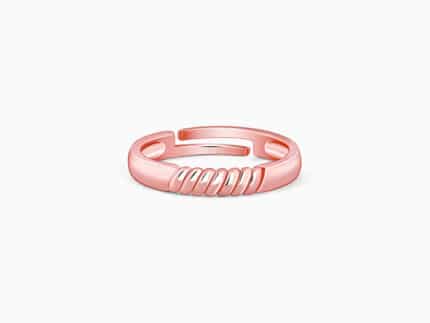Rose Gold Rope Ring