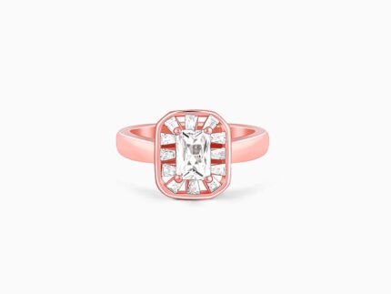 Rose Gold Joyful Square Ring