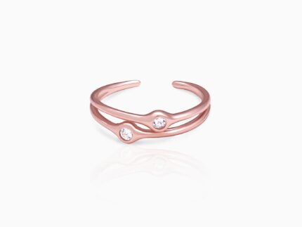 Rose Gold Dual Feat Ring