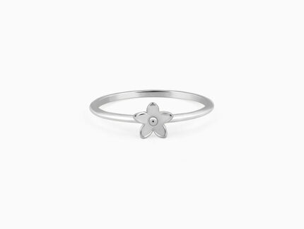 Silver Dendrobium Ring