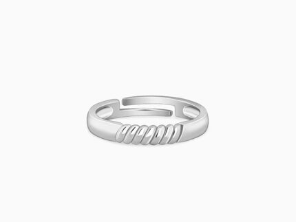 Silver Rope Ring for Him