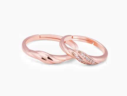 Rose Gold Couple Goals Ring