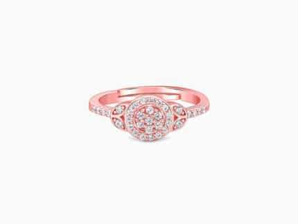 Rose Gold Sparkle-filled Ring