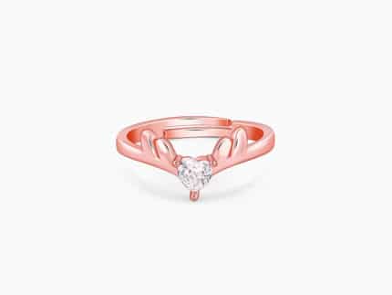 Rose Gold Elegant Deer Ring