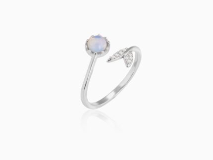 Silver Moonstone Visionary Ring