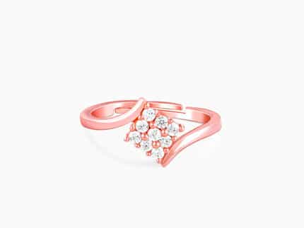 Rose Gold Square Cluster Ring
