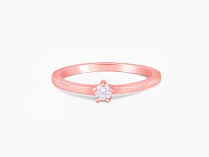 Rose Gold Square Cluster Ring
