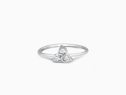 Silver Striking Trio Ring