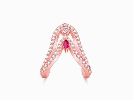 Rose Gold Sridevi Ring