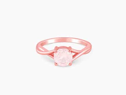 Rose Gold Rose Quartz Ring