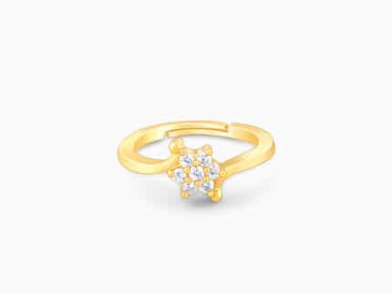 Golden Snowflake Ring