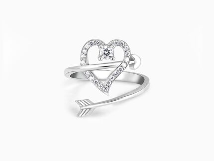 Silver Heart's Aim Ring