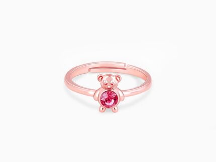 Rose Gold Cuddly Teddy Bear Ring
