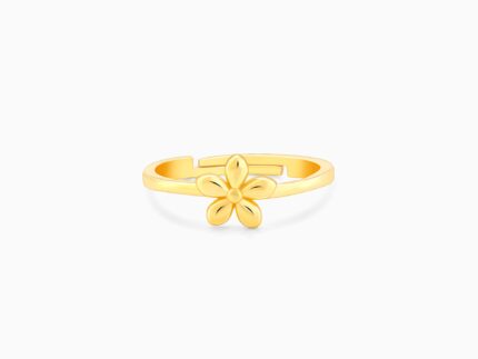 Golden Small Flower Ring