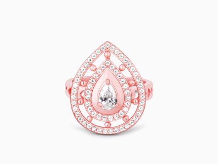 Rose Gold Dew Drop Ring