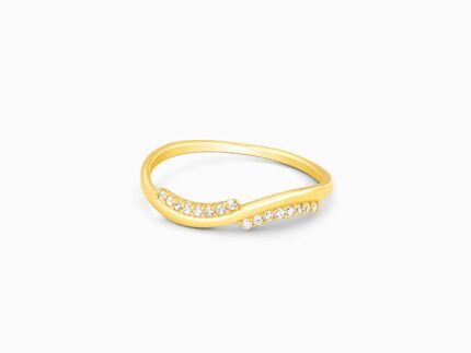 Golden Blissful Wave Ring