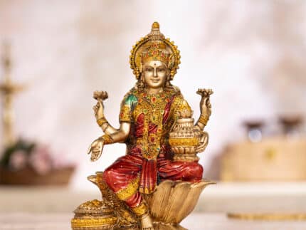 Goddess Lakshmi Antique Idol (7 Inch)