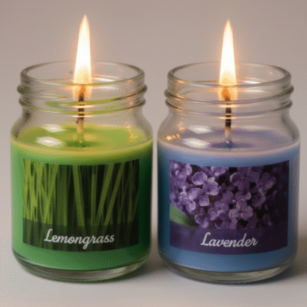 Lavender Lemongrass Scented Candle