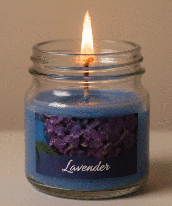 Lavender Scented Jar Candle