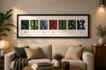 Satellite image name frame personalised gift by Nikrish Gifting