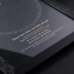 Personalised couple star map – design view