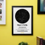 Stars Above Us couple star map – product view