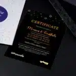 Night sky print for couples – detail view