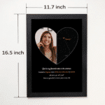 Personalised star map with photo – design view