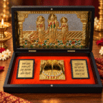 24K gold Ram Darbar mini mandir