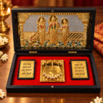 Ram Darbar idol with Ram Sita Lakshman Hanuman in gold