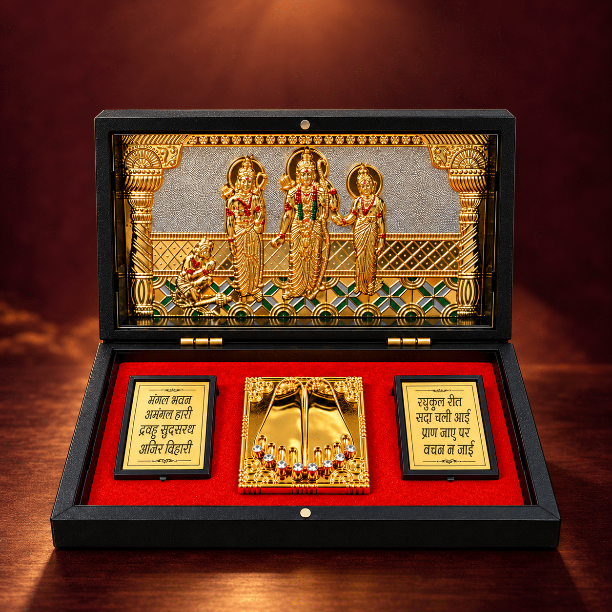 Ram Darbar Pocket Temple 24K gold plated by Nikrish
